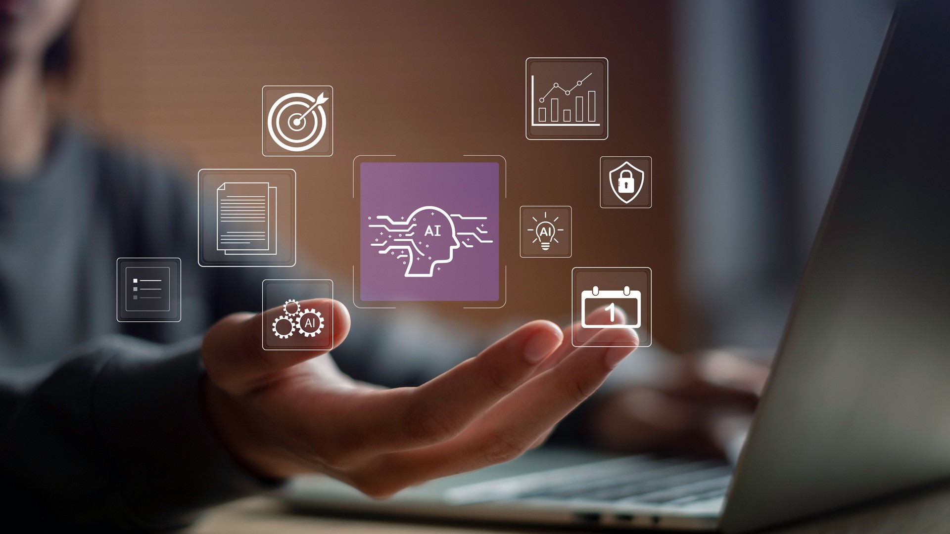 AI digital marketing agencies concept with data analytics, strategy, automation, and intelligent tools for business growth, content planning, and customer engagement solutions.